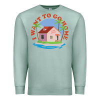 Seafoam i want to go home Premium Sweatshirt - linhVisuals