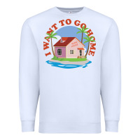 White i want to go home Premium Sweatshirt - linhVisuals