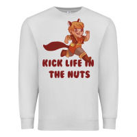 Dove Grey kick life in the nuts   squirrel girl Premium Sweatshirt - linhVisuals