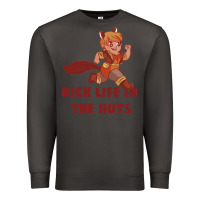 Smoke kick life in the nuts   squirrel girl Premium Sweatshirt - linhVisuals