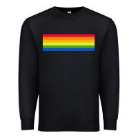Black polaroid color spectrum horizontal Premium Sweatshirt - linhVisuals