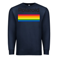 Navy polaroid color spectrum horizontal Premium Sweatshirt - linhVisuals