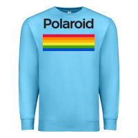Ocean Blue polaroid color spectrum horizontal Premium Sweatshirt - linhVisuals