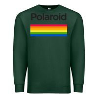 Sports Green polaroid color spectrum horizontal Premium Sweatshirt - linhVisuals