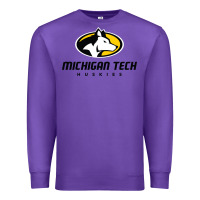 Purple michigan tech huskies Premium Sweatshirt - linhVisuals