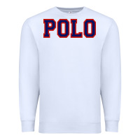 White polo Premium Sweatshirt - linhVisuals