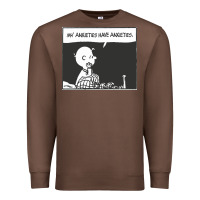Chestnut my anxieties have anxieties   peanuts Premium Sweatshirt - linhVisuals