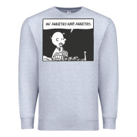 Heather Grey my anxieties have anxieties   peanuts Premium Sweatshirt - linhVisuals