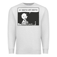 Oatmeal Heather my anxieties have anxieties   peanuts Premium Sweatshirt - linhVisuals