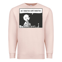 Pale Pink my anxieties have anxieties   peanuts Premium Sweatshirt - linhVisuals
