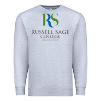 Heather Grey russell sage college Premium Sweatshirt - linhVisuals