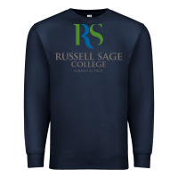 Navy russell sage college Premium Sweatshirt - linhVisuals