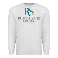 Oatmeal Heather russell sage college Premium Sweatshirt - linhVisuals