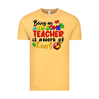 Vintage Mustard being an au some teacher is a work of the heart Vintage Tee - FaDigitalArtStudio