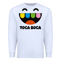 White toca Premium Sweatshirt - linhVisuals