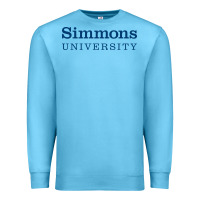 Ocean Blue simmons university Premium Sweatshirt - linhVisuals