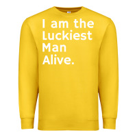 Lemon luckiest man alive Premium Sweatshirt - linhVisuals