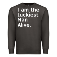 Smoke luckiest man alive Premium Sweatshirt - linhVisuals