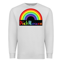 Dove Grey dick house Premium Sweatshirt - linhVisuals