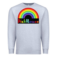 Heather Grey dick house Premium Sweatshirt - linhVisuals