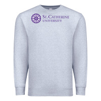 Heather Grey st. catherine university Premium Sweatshirt - linhVisuals