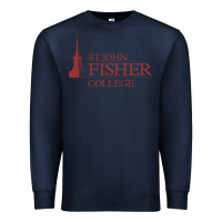 Navy st. john fisher collage Premium Sweatshirt - linhVisuals