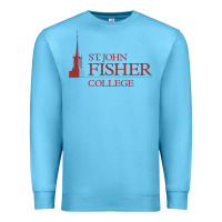 Ocean Blue st. john fisher collage Premium Sweatshirt - linhVisuals