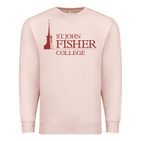 Pale Pink st. john fisher collage Premium Sweatshirt - linhVisuals