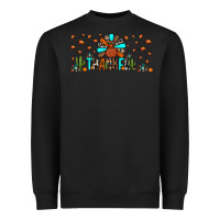 Black thankful turkey Heavyweight Sweatshirt - JahusDesignShop