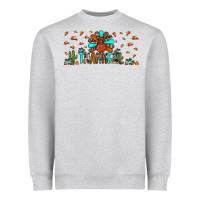 Heather Grey thankful turkey Heavyweight Sweatshirt - JahusDesignShop