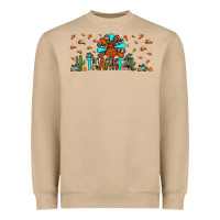 Mushroom thankful turkey Heavyweight Sweatshirt - JahusDesignShop