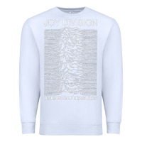 White joy division Premium Sweatshirt - linhVisuals