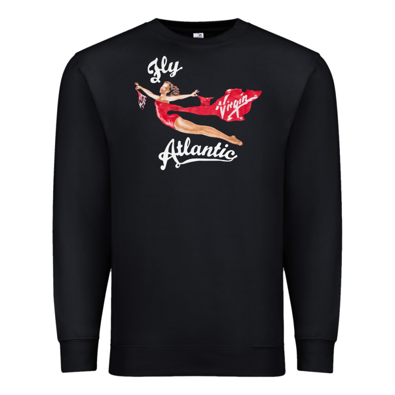 Princess Diana Virgin Atlantic Fly Atlantic Premium Sweatshirt by linhVisuals | Teevron
