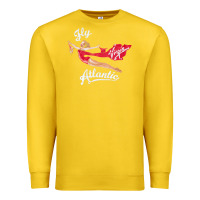 Lemon princess diana virgin atlantic fly atlantic Premium Sweatshirt - linhVisuals