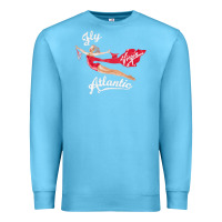 Ocean Blue princess diana virgin atlantic fly atlantic Premium Sweatshirt - linhVisuals