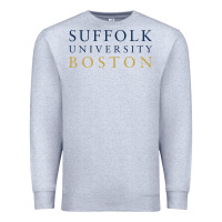 Heather Grey suffolk university Premium Sweatshirt - linhVisuals