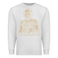 Oatmeal Heather vintage charles bukowski Premium Sweatshirt - linhVisuals