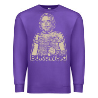 Purple vintage charles bukowski Premium Sweatshirt - linhVisuals