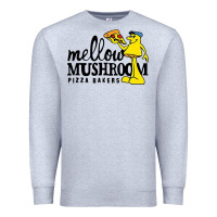 Heather Grey mellow mushroom Premium Sweatshirt - linhVisuals