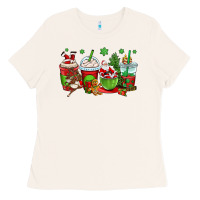 Bone christmas santa claus coffee cups Ladies Tee - OliviaCreatesArt