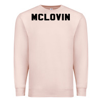 Pale Pink mclovin novelty humor Premium Sweatshirt - linhVisuals