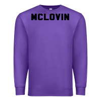 Purple mclovin novelty humor Premium Sweatshirt - linhVisuals
