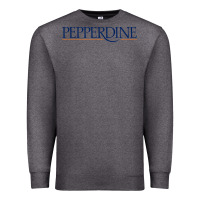 Charcoal Heather Pepperdine University Premium Sweatshirt - linhVisuals