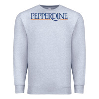 Heather Grey Pepperdine University Premium Sweatshirt - linhVisuals