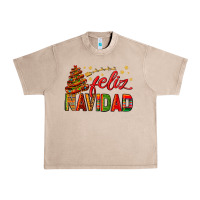 French Oak Feliz Navidad With Sombrero Tree Urban Heavy Tee - BundleAndBundleShop