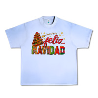 Grape Ice Feliz Navidad With Sombrero Tree Urban Heavy Tee - BundleAndBundleShop