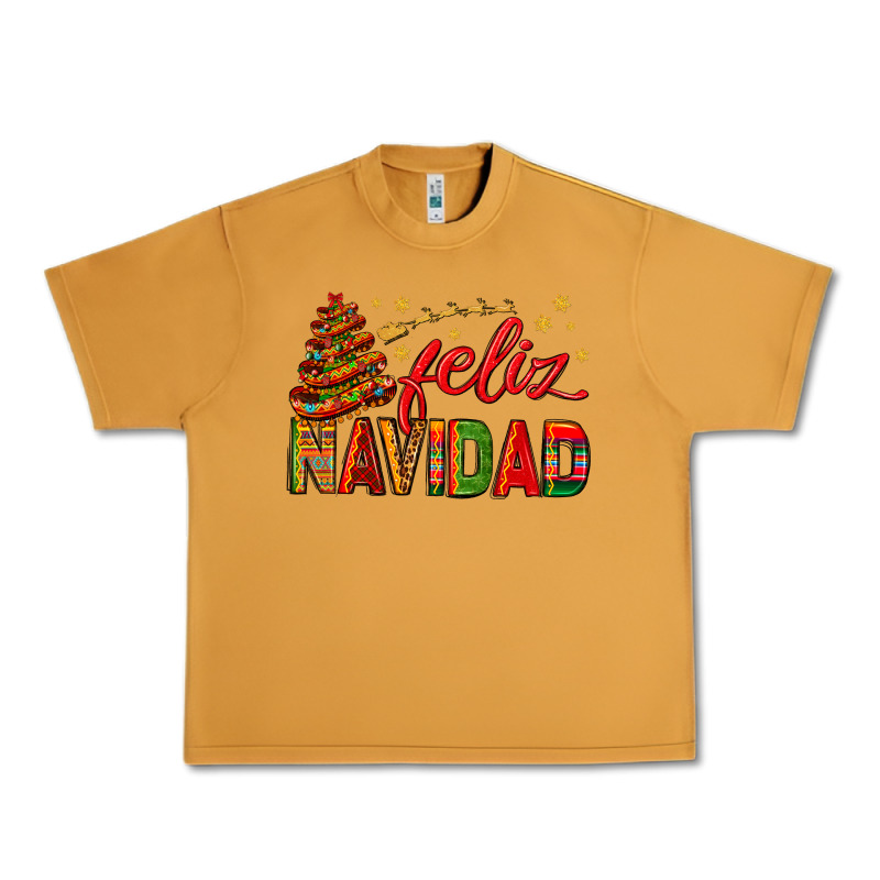 Feliz Navidad With Sombrero Tree Urban Heavy Tee by BundleAndBundleShop | Teevron
