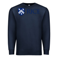 Navy Rice University Premium Sweatshirt - linhVisuals