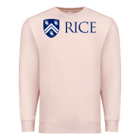 Pale Pink Rice University Premium Sweatshirt - linhVisuals