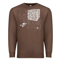 Chestnut qr code cube we are the borg Premium Sweatshirt - linhVisuals